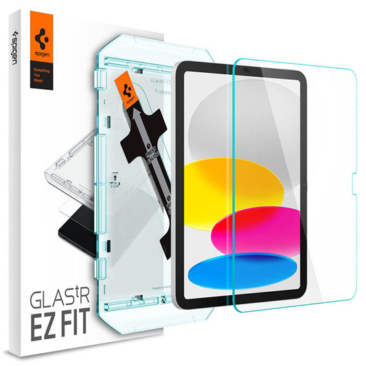 Spigen GLAS.TR EZ FIT - Grūdintas stiklas, skirtas Apple iPad 11” (2025) / 10.9" (2022) (skaidrus)