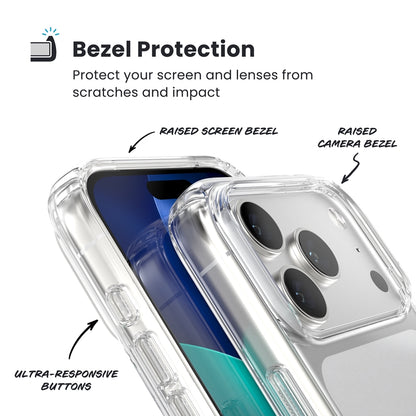 Speck Presidio Perfect-Clear – iPhone 17 Pro dėklas (Skaidrus)