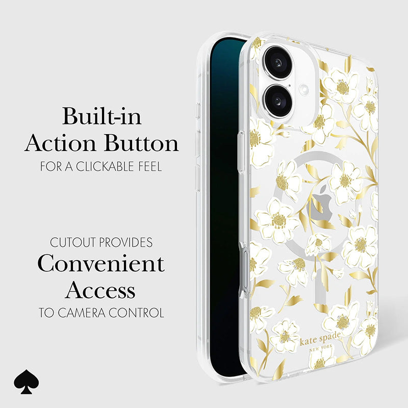 Kate Spade New York apsauginis „Gems“ MagSafe dėklas, skirtas iPhone 16 Plus (Saulėtos gėlės)