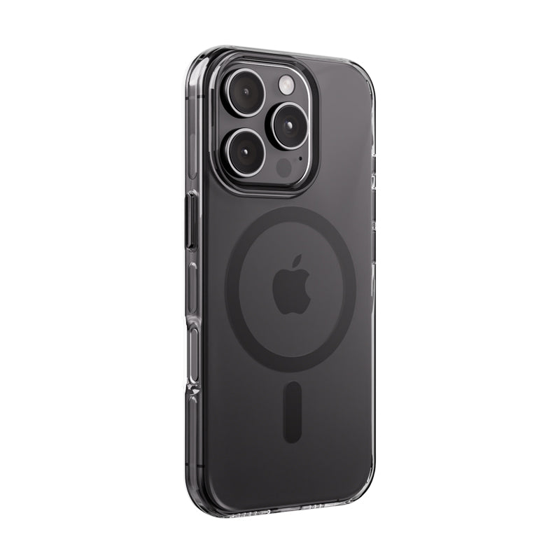 Crong Clear MAG Pro - iPhone 16 Pro MagSafe dėklas (juodas)