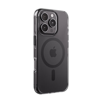 Crong Clear MAG Pro - iPhone 16 Pro MagSafe dėklas (juodas)