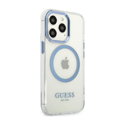 Guess Metal Outline MagSafe – "Clear" dėklas, skirtas "iPhone 13 Pro"
