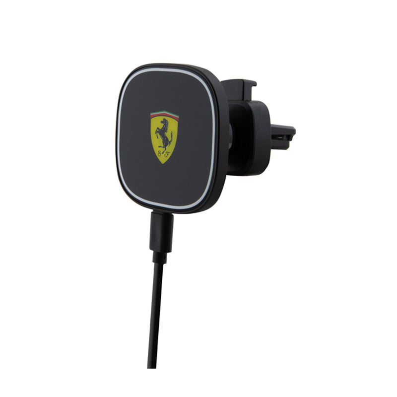 Ferrari MagSafe Collection – magnetinis automobilio laikiklis su 15 W belaidžiu įkrovimu (juodas)