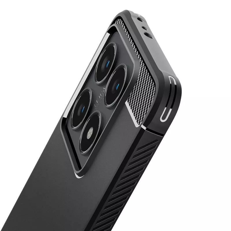 Spigen Rugged Armor – dėklas, skirtas „Xiaomi 14T Pro“ (matinė juoda)