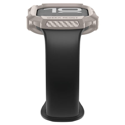 Spigen Rugged Armor V2 - Dėklas, skirtas Apple Watch 10 / 11 42 mm (Smėlio spalvos)