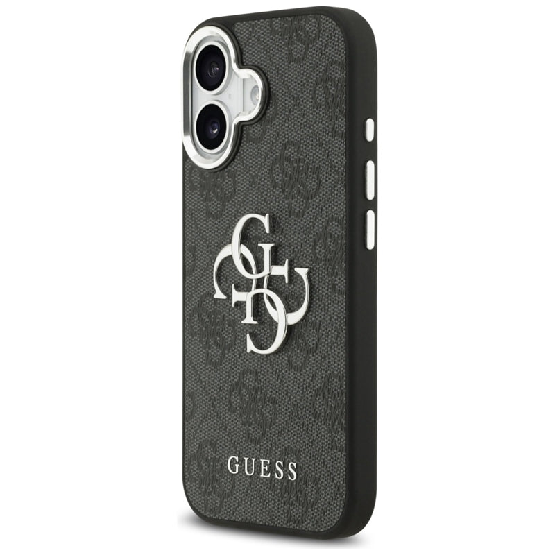 Guess 4G Big 4G Classic Logo dėklas iPhone 17 (juoda / sidabrinė)