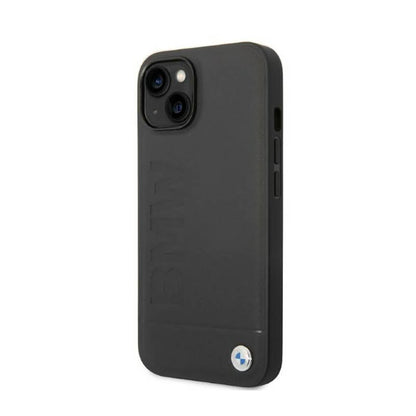 BMW Signature Logo Imprint MagSafe – dėklas, skirtas iPhone 14 Plus (Juodas)