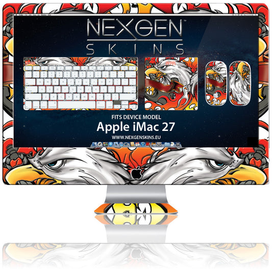 Nexgen Skins su 3D efektu skirtos iMac 27 colių (Geležinis erelis 3D)