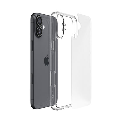 Spigen Ultra Hybrid – dėklas iPhone 16 (šviesiai skaidrus)