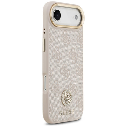 Guess 4G Strass Logo MagSafe dėklas iPhone Air (Rožinis)