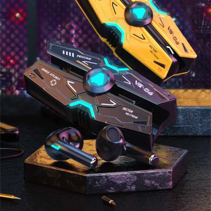 WEKOME VB06 Mecha serija – belaidės „Bluetooth V5.3 TWS“ ausinės su įkrovimo dėklu (Tarnish)