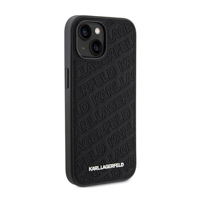 Karl Lagerfeld Quilted K Pattern – „iPhone 15 Plus“ dėklas (juodas)