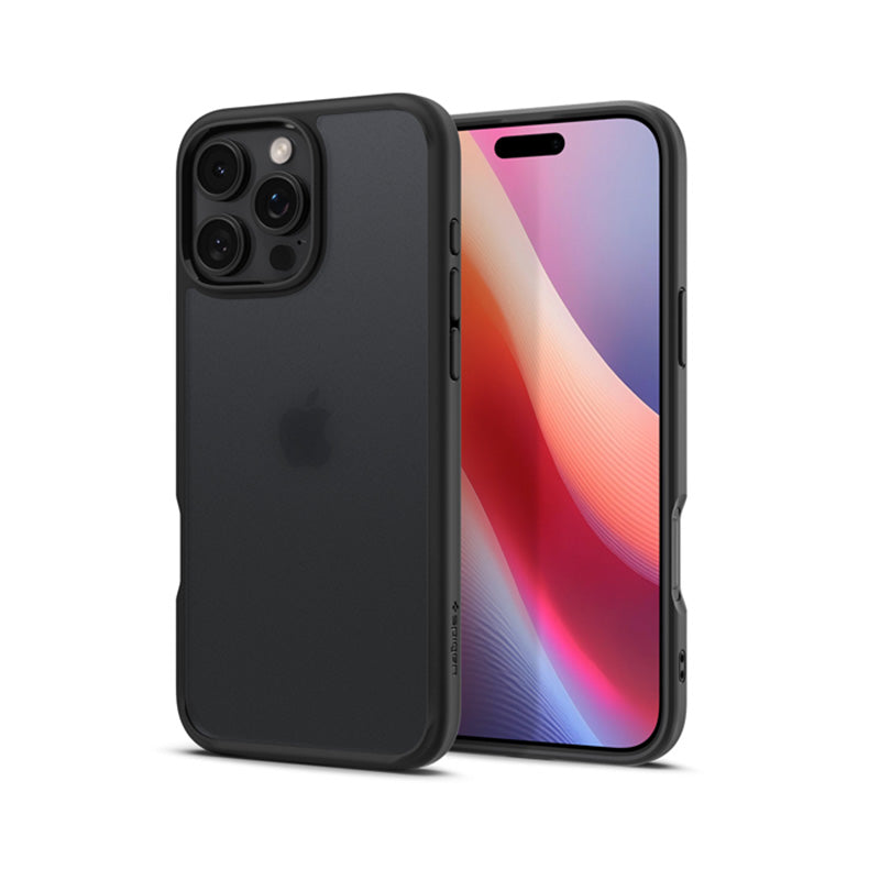 Spigen Ultra Hybrid – „iPhone 16 Pro“ dėklas („Frost Black“)