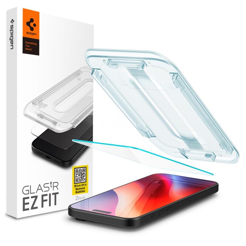 Spigen GLAS.TR EZ FIT Privacy – Grūdintas stiklas su privatumo filtru, skirtas iPhone 16 Pro