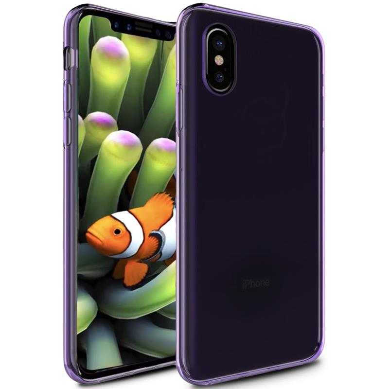 Zizo TPU dėklas, skirtas iPhone X (purpurinis)