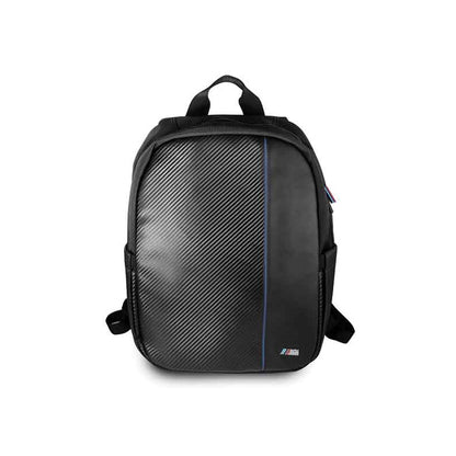 BMW Carbon Navy Stripe – 16 colių nešiojamojo kompiuterio kuprinė (juoda)