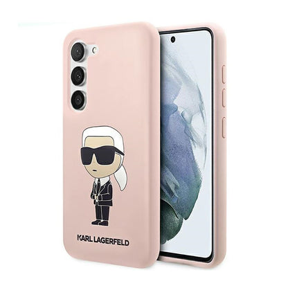 Karl Lagerfeld Silikoninis NFT Ikonik – dėklas Samsung Galaxy S23+ (rožinis)