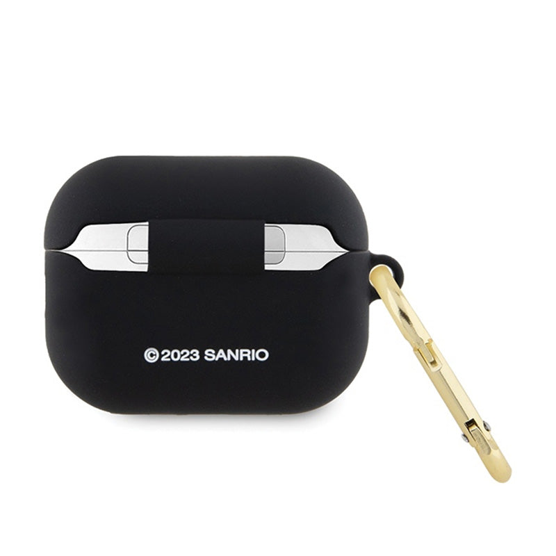 Hello Kitty Silikoninis 3D Katytės Galvos Dėklas, skirtas „AirPods Pro 2“ (juodas)