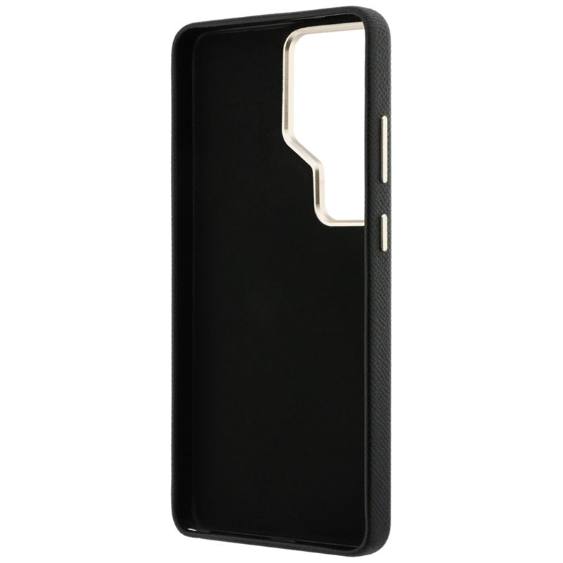 Guess Grained Big 4G Metal Logo dėklas - Samsung Galaxy S26 Ultra (Juodas)