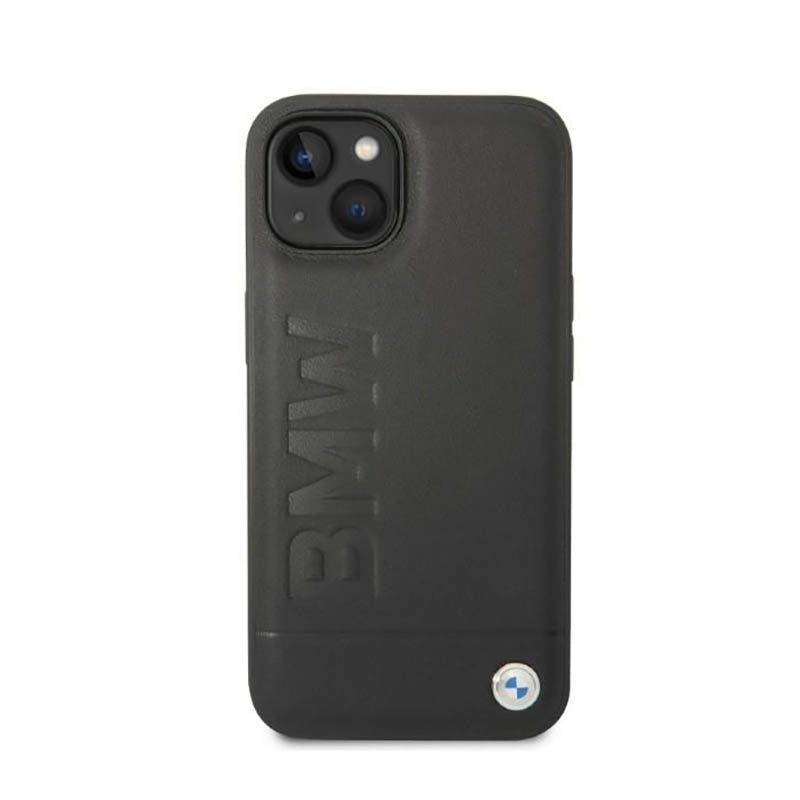 BMW Signature Logo Imprint MagSafe – dėklas, skirtas iPhone 14 Plus (Juodas)