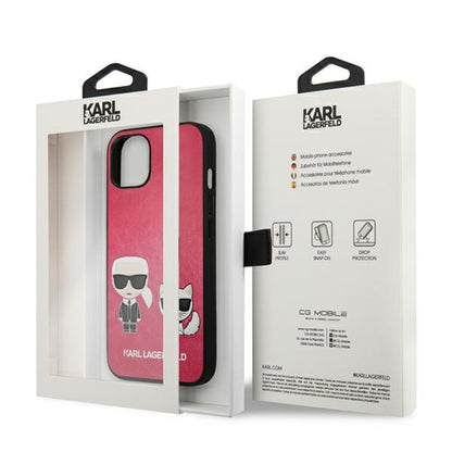 Karl Lagerfeld PU od odos Karl & Choupette Embossed - D
klas iPhone 13 Mini (Fuksija)