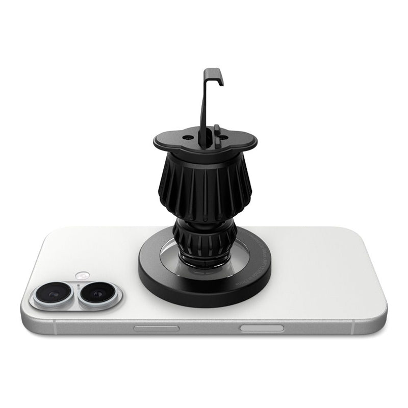 Spigen MFT13 Magnetinis automobilinis laikiklis prietaisų skydeliui ir ventiliacijos grotelėms MagSafe (Juodas)