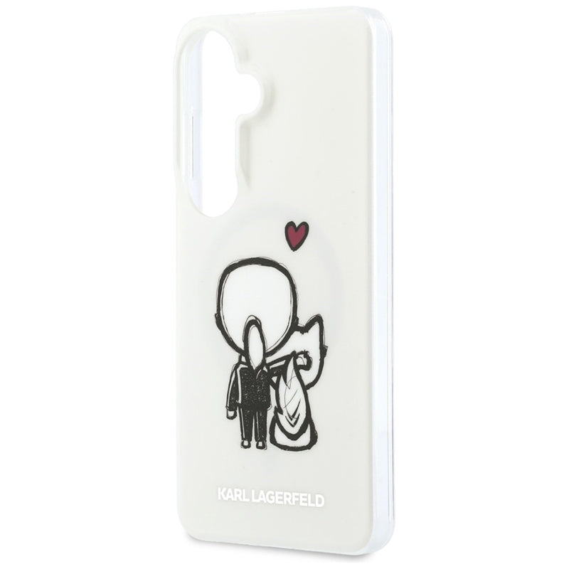 Karl Lagerfeld IML Karl & Choupette MagSafe - Samsung Galaxy S26 dėklas (skaidrus)