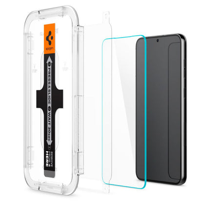 Spigen Glas.TR EZ Fit 2 pakuotės – grūdintas stiklas Samsung Galaxy S23, 2 vnt. (skaidrus)