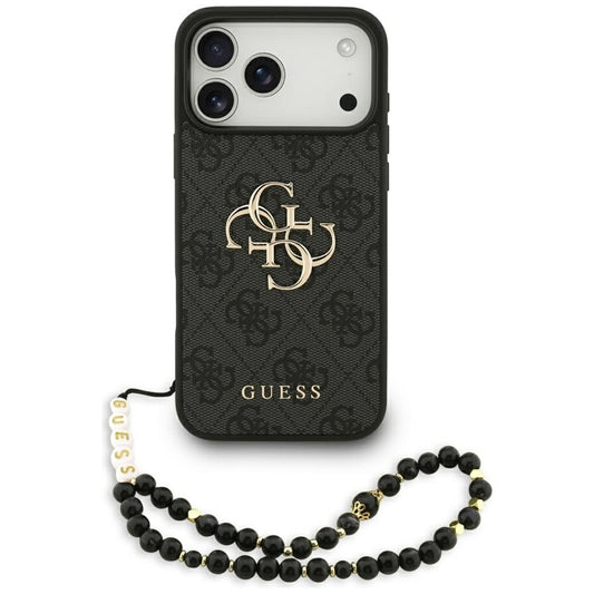Guess 4G Strap 4G Classic Logo - Dėklas iPhone 17 Pro Max (juodas)