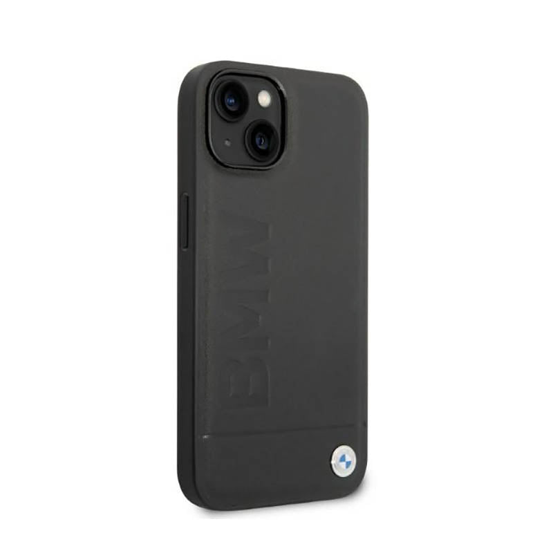 BMW Signature Logo Imprint MagSafe – dėklas, skirtas iPhone 14 Plus (Juodas)
