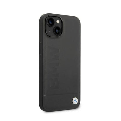 BMW Signature Logo Imprint MagSafe – dėklas, skirtas iPhone 14 Plus (Juodas)