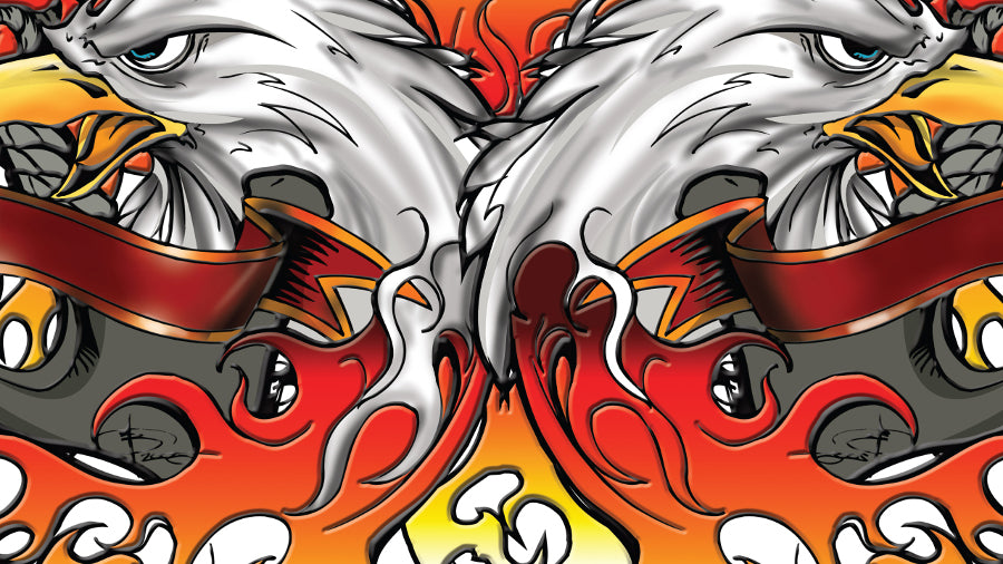 Nexgen Skins su 3D efektu skirtos iMac 27 colių (Geležinis erelis 3D)