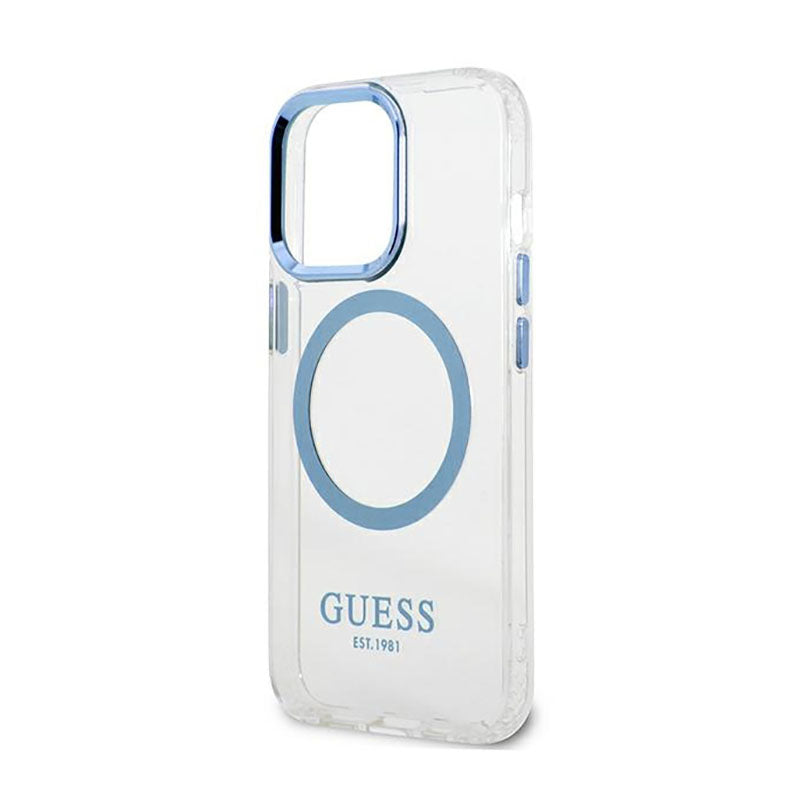 Guess Metal Outline MagSafe – "Clear" dėklas, skirtas "iPhone 13 Pro"