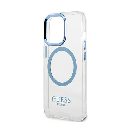 Guess Metal Outline MagSafe – "Clear" dėklas, skirtas "iPhone 13 Pro"