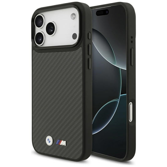BMW M Kevlar Matinis MagSafe dėklas - iPhone 17 Pro Max (Juodas)