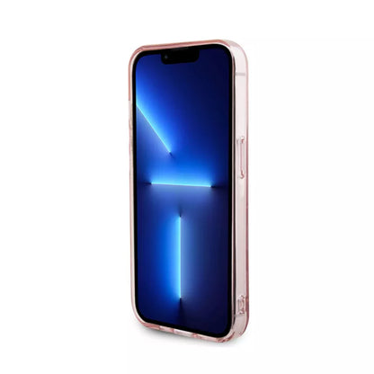Karl Lagerfeld Monogram Choupette Dėklas iPhone 15 Pro (Rožinis)