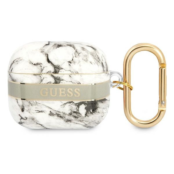 Guess Marble Strap - dėklas, skirtas „Airpods 3“ (pilkas)