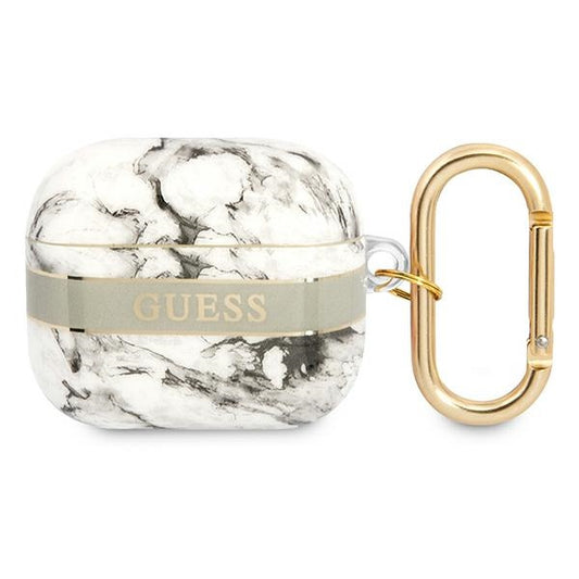 Guess Marble Strap - dėklas, skirtas „Airpods 3“ (pilkas)