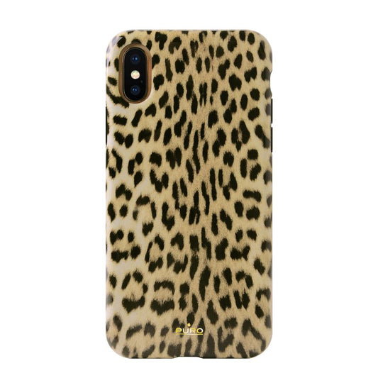 PURO Glam Leopard Cover – dėklas, skirtas iPhone Xs / X (Leo 1)