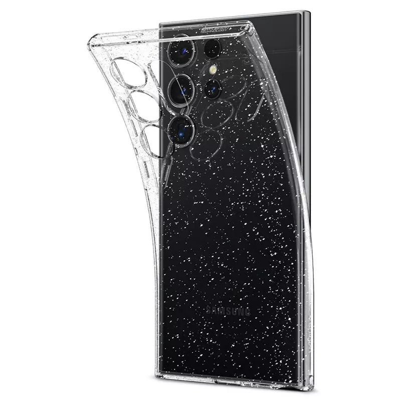 Spigen Liquid Crystal Glitter – dėklas, skirtas „Samsung Galaxy S24 Ultra“ (Skaidrus)