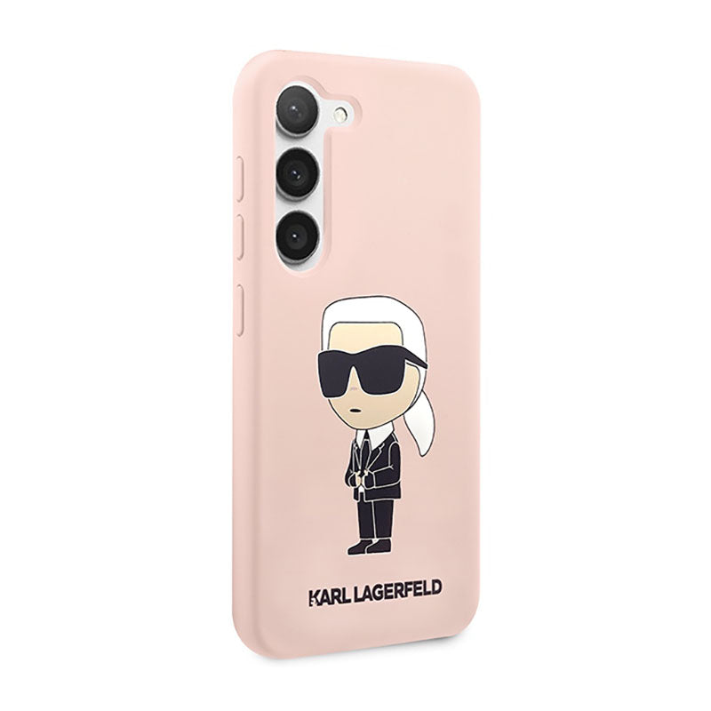 Karl Lagerfeld Silikoninis NFT Ikonik – dėklas Samsung Galaxy S23+ (rožinis)