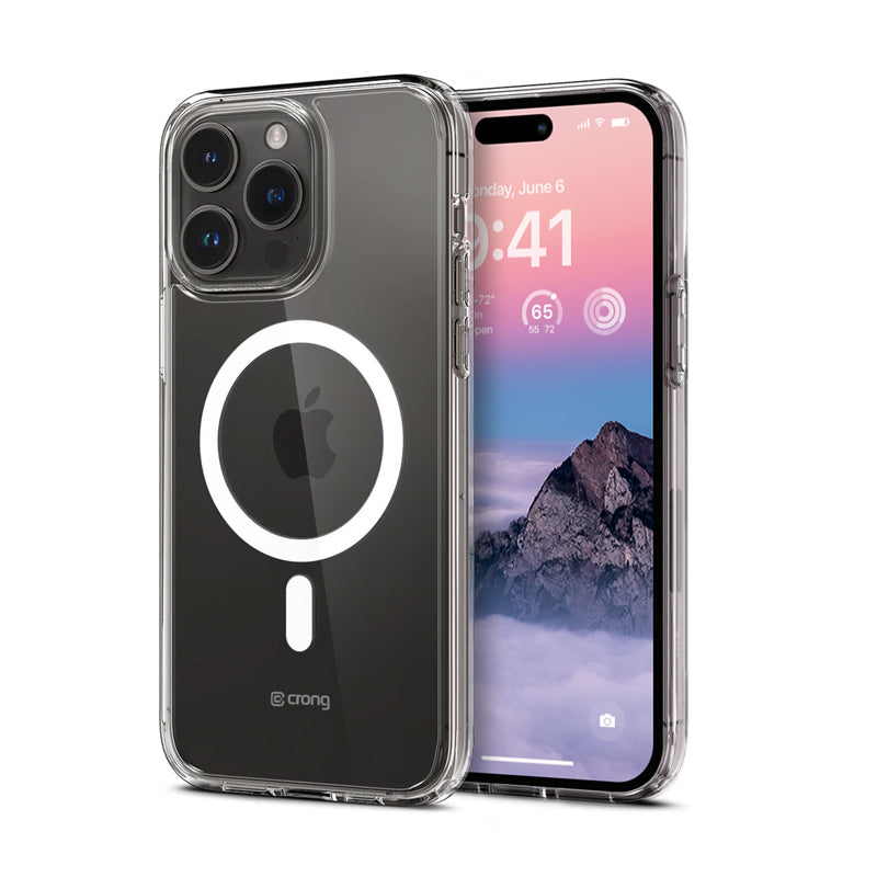 Crong Clear MAG Cover magnetinis dėklas iPhone 14 Pro Max (skaidrus)