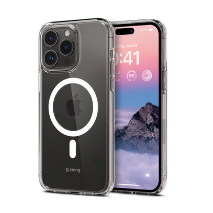 Crong Clear MAG Cover magnetinis dėklas iPhone 14 Pro Max (skaidrus)