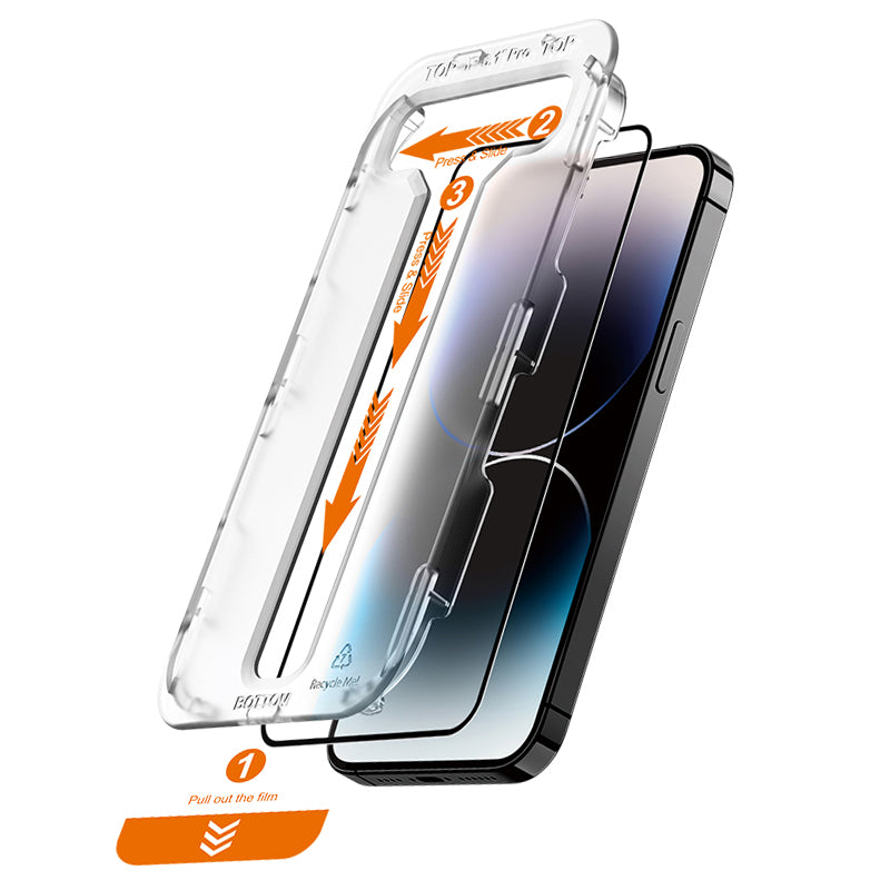 Crong EasyShield 2 dalys - Grūdintas stiklas iPhone 14 Pro (2 vnt.)