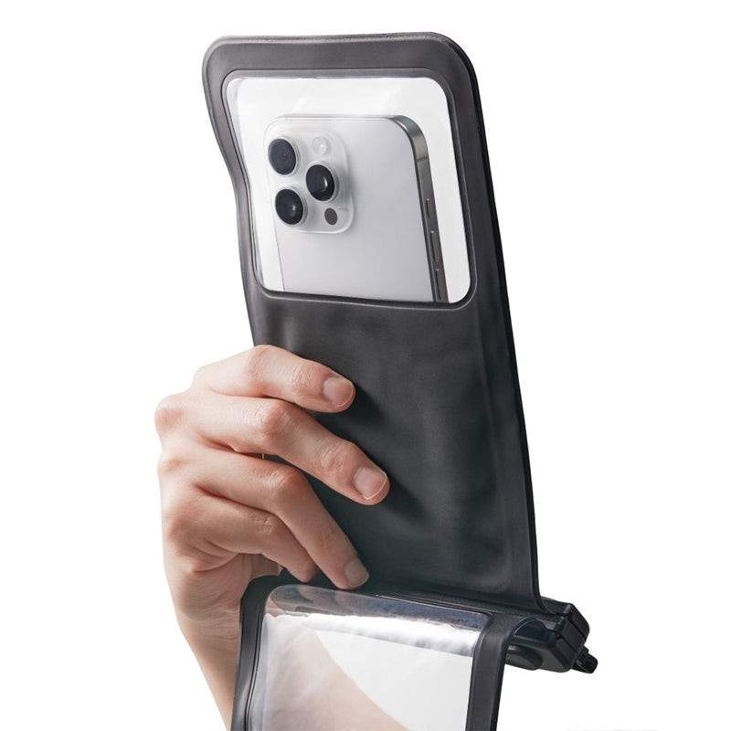 Spigen A603 Universalus vandeniui atsparus dėklas - Vandeniui atsparus dėklas išmaniesiems telefonams iki 6,9 colio (Juodas)