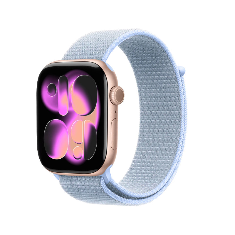 Crong Nailono sportinis dirželis Apple Watch 38/40/41/42 mm (Vėsus mėlynas)