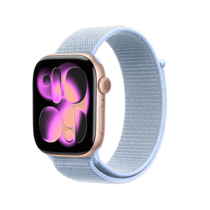Crong Nailono sportinis dirželis Apple Watch 38/40/41/42 mm (Vėsus mėlynas)