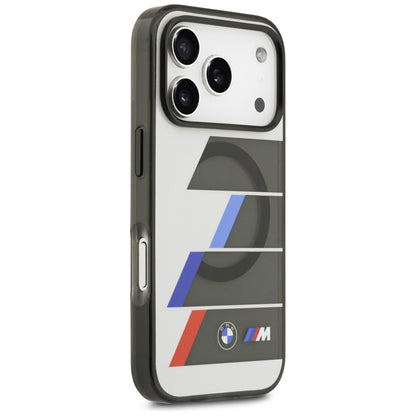 BMW M IML Metal Mygtukai Trikolorių Linijų MagSafe - Dėklas iPhone 17 Pro Max (antracitas)