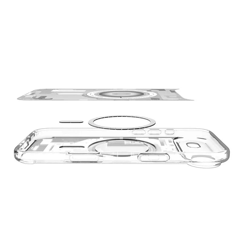 Spigen Ultra Hybrid Mag MagSafe dėklas iPhone Air (Zero One White)