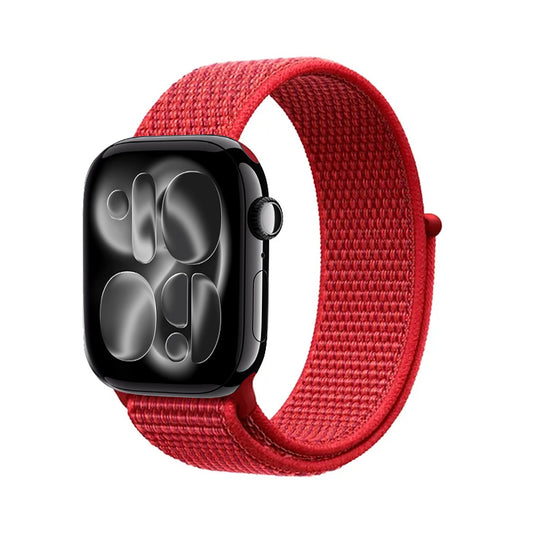 Crong Nailono sportinė apyrankė, skirta Apple Watch 38/40/41/42 mm (Red Fusion)